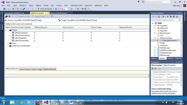 no difference in both the database